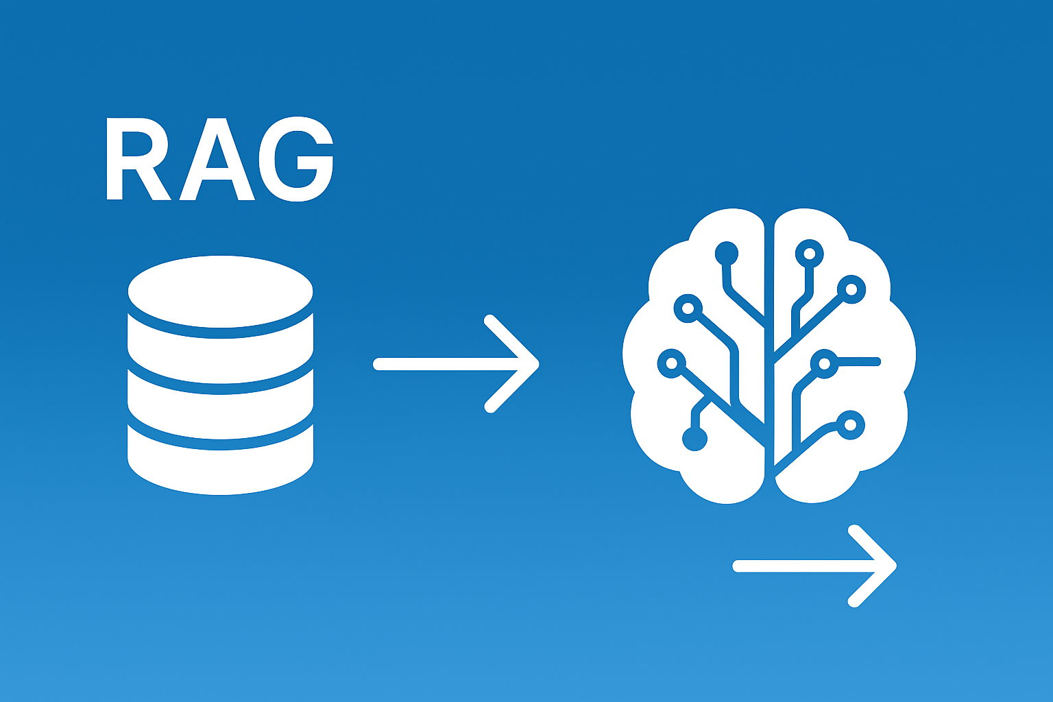 RAG(検索拡張生成)の仕組みを図解で説明するイメージ